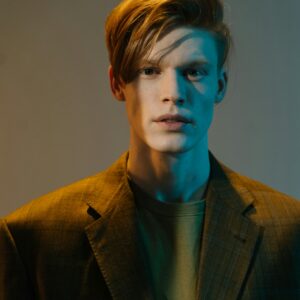 Classic Brown Double-Breasted Blazer Set for Men