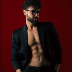Men’s Modern Black Slim-Fit Blazer